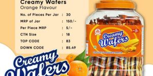 Orange Flavour Creamy Wafers