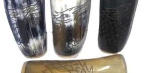Vikings Drinking Horn Glass