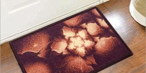 Floral 3D Printed Foot Mat