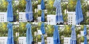 Hand Block Printed Stoles