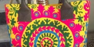 Suzani Embroidered Tote Bags