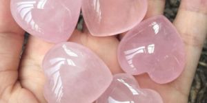 Rose Quartz Heart Shaped Pendant