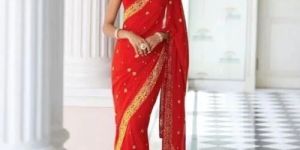 Party Wear Chikan Saree