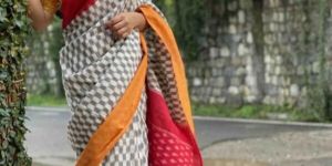 Printed Butter Silk Saree