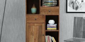 Acacia Wood Bookshelf