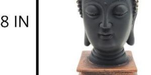Buddha Statue with Wooden Base