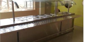 Bain Marie with Tray Slide & Sneeze Guard