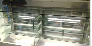 Corian Top Straight Glass Display Counter