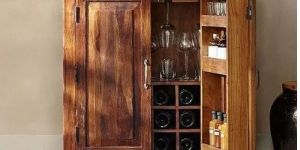 Wooden Bar Cabinet