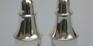 Silver Plated Salt Pepper Set