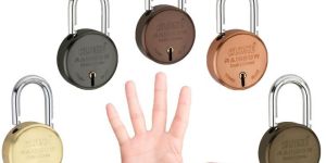 Alone Rainbow Multicolor Padlock