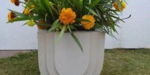 Beige Stone Planter