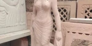 Lady Pink Stone Statue