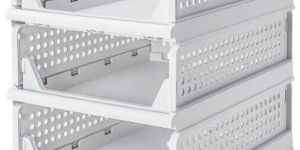 Small Stackable Plastic Wardrobe Organiser