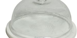 White Marble Cake Dome