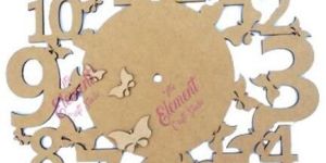 Clock with Butterflies