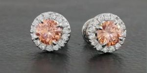 HPHT VVS VS Pink Diamond Earrings