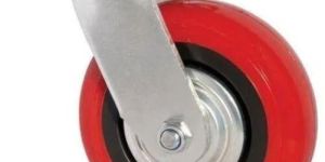 Red PU Caster Wheel