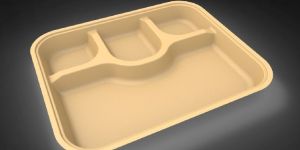 5 Inch Sugarcane Bagasse Brown Biodegradable Plate