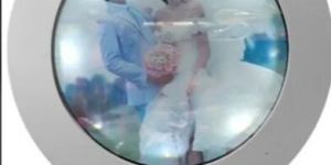 Plastic Magic Mirror Photo Frame