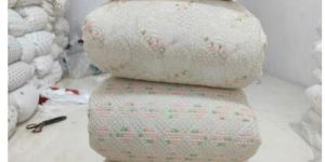 Dyeable Viscose Georgette Multi Thread Work Embroidery Fabric