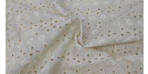 Dyeable Cotton Eyelet Hakoba Fabric