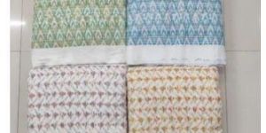 Rayon Digital Printed Chikan Embroidery Fabric