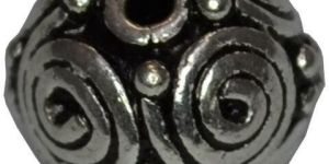 Sterling Silver Round Rava Bead