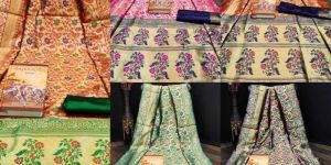 Traditional Paithani Pure Lichi Silk Kadiyal Saree