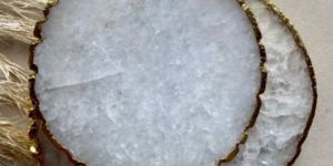 Corbin Round White Coasters