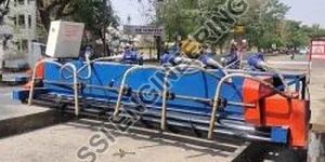 Automatic Blue Concrete Road Paver Machine