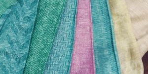 100% Linen jacquard fabric