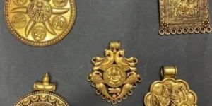 Gold Plated Alloy God Pendant