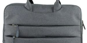 Grey Canvas Laptop Bag