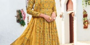 Designer Printed Long Gown