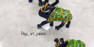 3 Pcs Ceramic Camel Statue