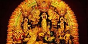 Fiberglass Ek Chala Sabeki Durga Statue