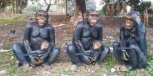 Fiberglass Chimpanzee Statue