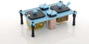 Plastic Square Rajwadi Spice Rack