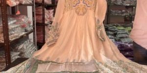 Cotton Anarkali Gown with Dupatta