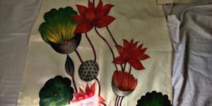 Cream Colored Casual Floral Print Kurti