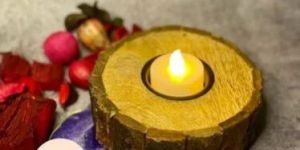 Decorative Wooden Candle Holder