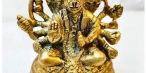 Brass Panchmukhi Hanuman Statue