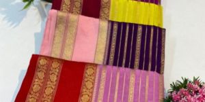 Handloom Banarasi Khaddi Katan Georgette Silk Saree