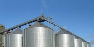Zincalume Steel Grain Storage Silos