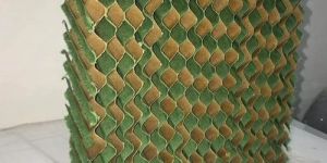 Green and Brown Honeycomb Cooling Pad