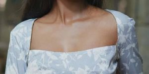 Cotton Lycra Square Neck Blouse