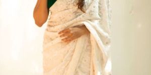 Georgette Chikankari Saree