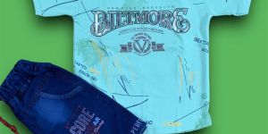 Boys Round Neck Tshirt Pant Set