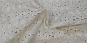 Dyeable Cotton Eyelet Hakoba Fabric